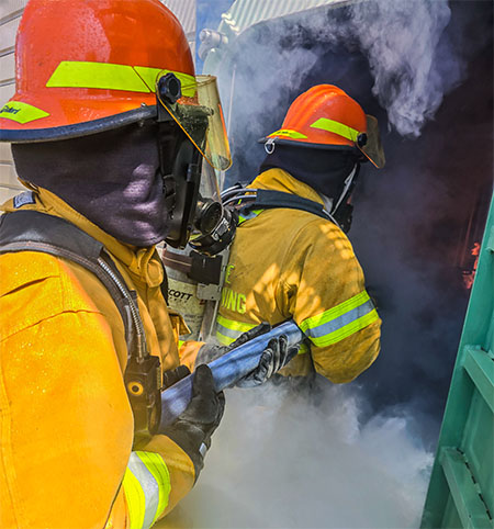 Fire training facility at CPMD