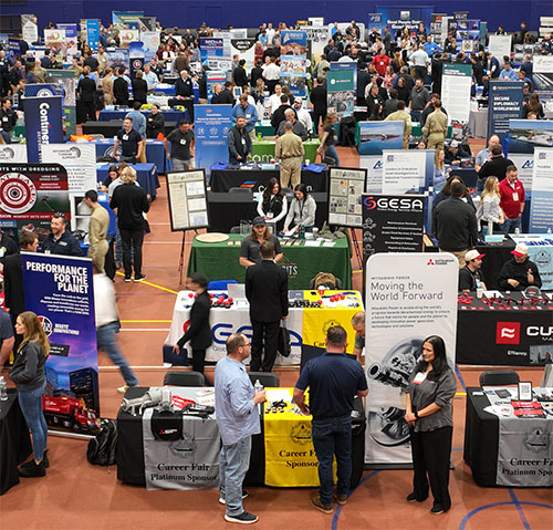 Fall Career Fair Aerial