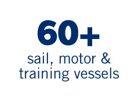 60 sail, motor & training vessels
