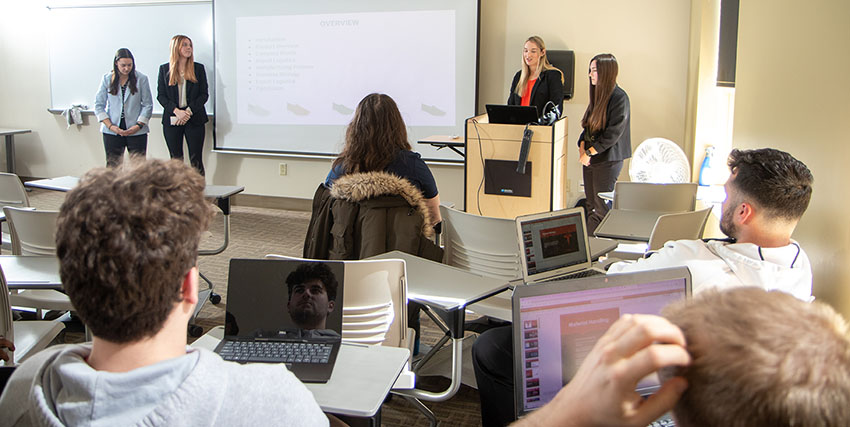 Students in class