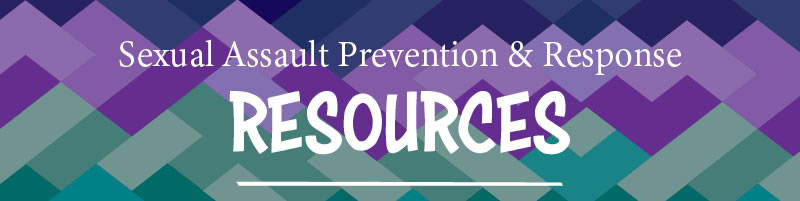 Sexual Assault Resources header