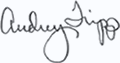 Audrey's signature