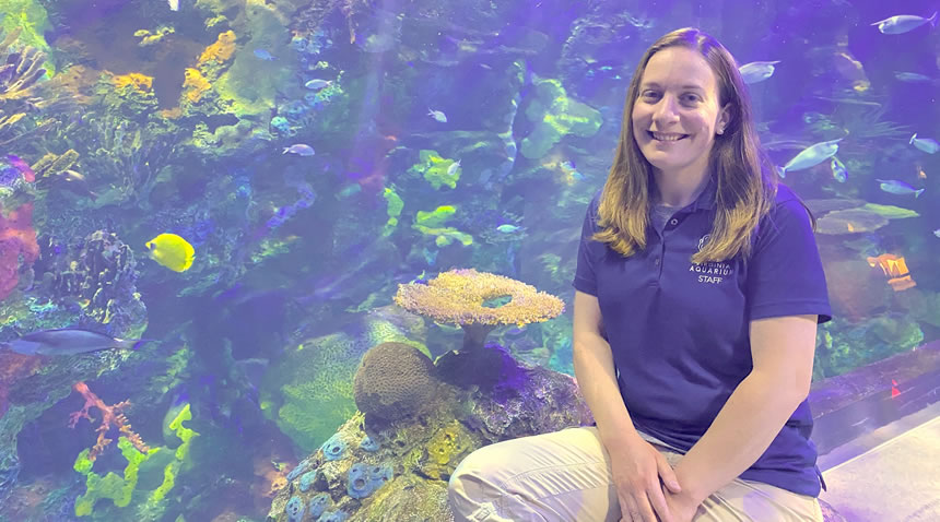 Katie Stines at Virginia Aquarium & Marine Science Center