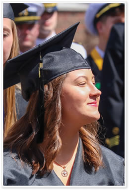 Student at graduation