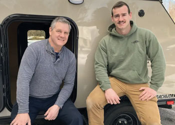 Anthony Fraser and his son Connor