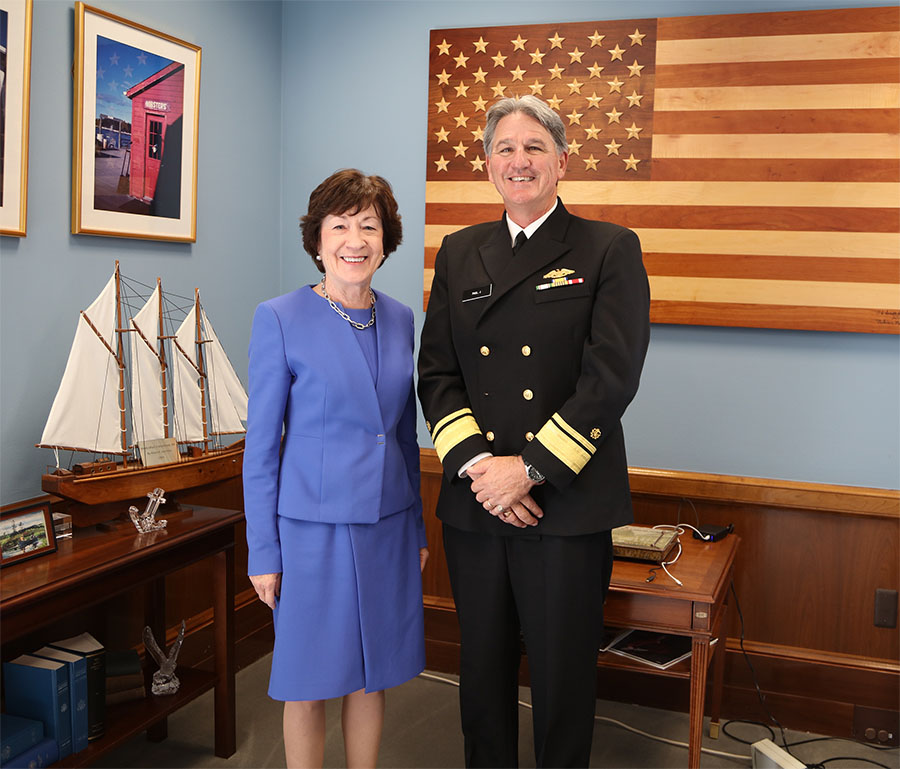Senator Collins and Jerry Paul picture