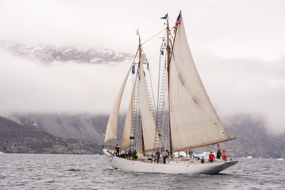 Schooner Bowdoin in the Arctic