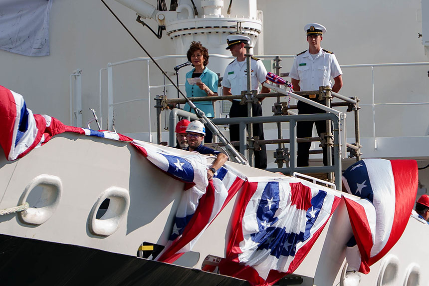 Elaine Chao on deck of TSSOM