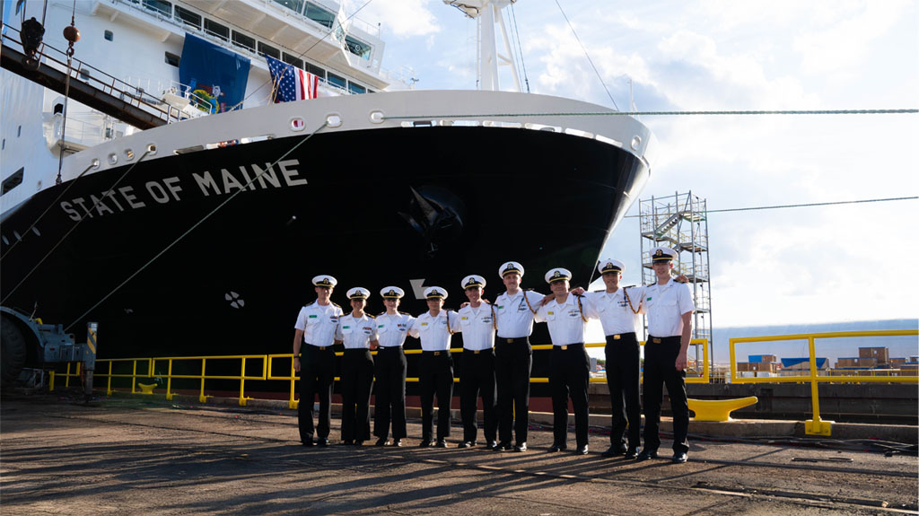 Students in front of TSSOM at Christening Ceremony