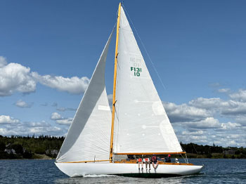 Wizard sailing in race