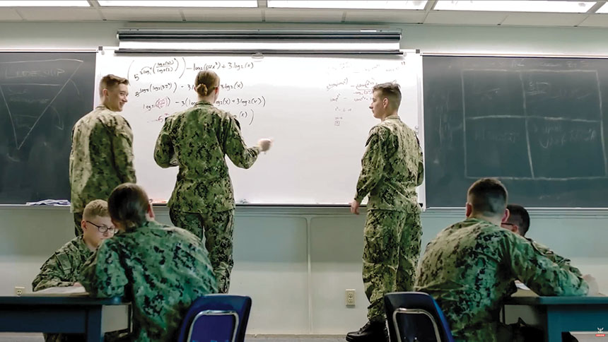 Students in class