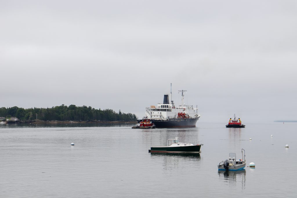 TSSOM leaving Castine Harbor