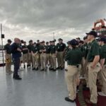 Students on deck