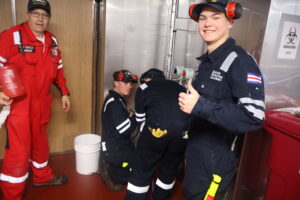 Cadets working with plumbing systems