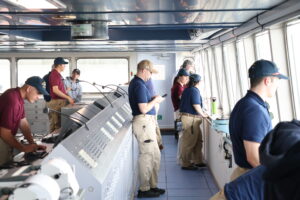 Cadets on training bridge