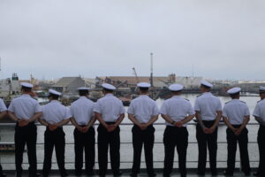 Cadets at parade rest