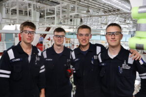 Cadets posing in the ER