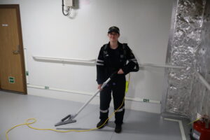 Cadet Vacuming