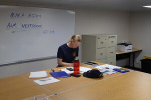 Cadet working on Celestial fixes