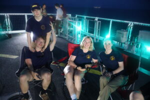 Cadets on the fantail