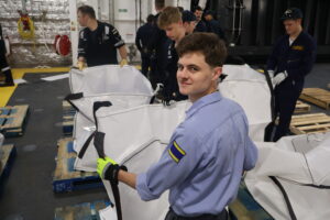 Cadets prepping Trash