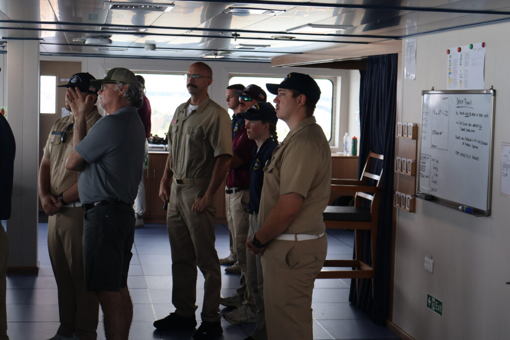 Cadets working with the Pilots