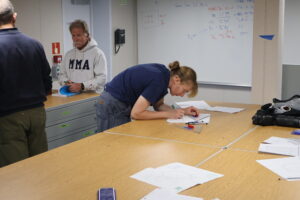 Cadet working on Celestial fix.