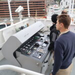 Cadet 2/C Peppard acted as MOOD working with Captain Mac to bring us inbound