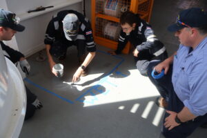 Cadets painting