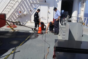Cleaning topside