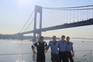 Cadets posing as bridge passes
