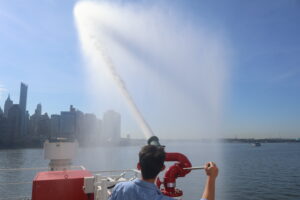 Cadet spraying hose