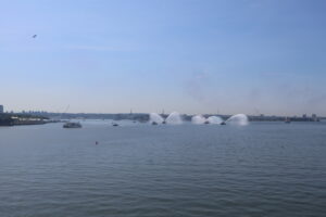 Start of the Parade of ships