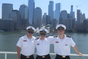 Tall Ship with Cadets posing