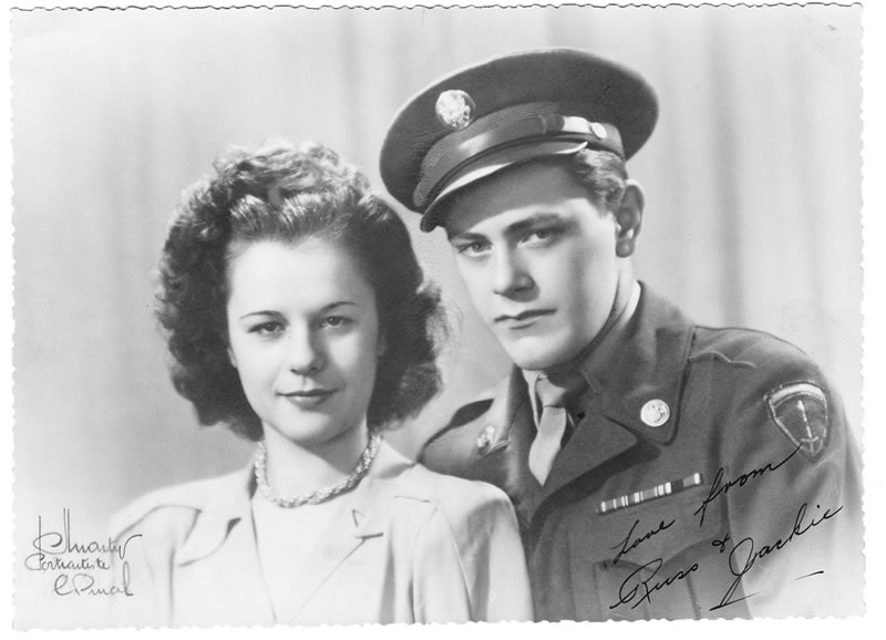 Russell Mann with wife