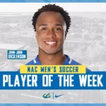 Dickenson named NAC men’s soccer player of the week