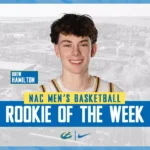 Hamilton wins third NAC rookie of the week honor