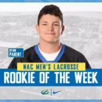 Parent wins second NAC men’s lacrosse rookie of the week honor