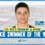 Saltysiak named LEC rookie swimmer of the week