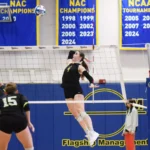 Volleyball sweeps Lesley to remain unbeaten in NAC play, Williams records 1,000-career kill